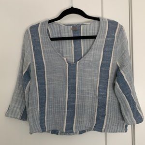 Ecoté blue striped blouse